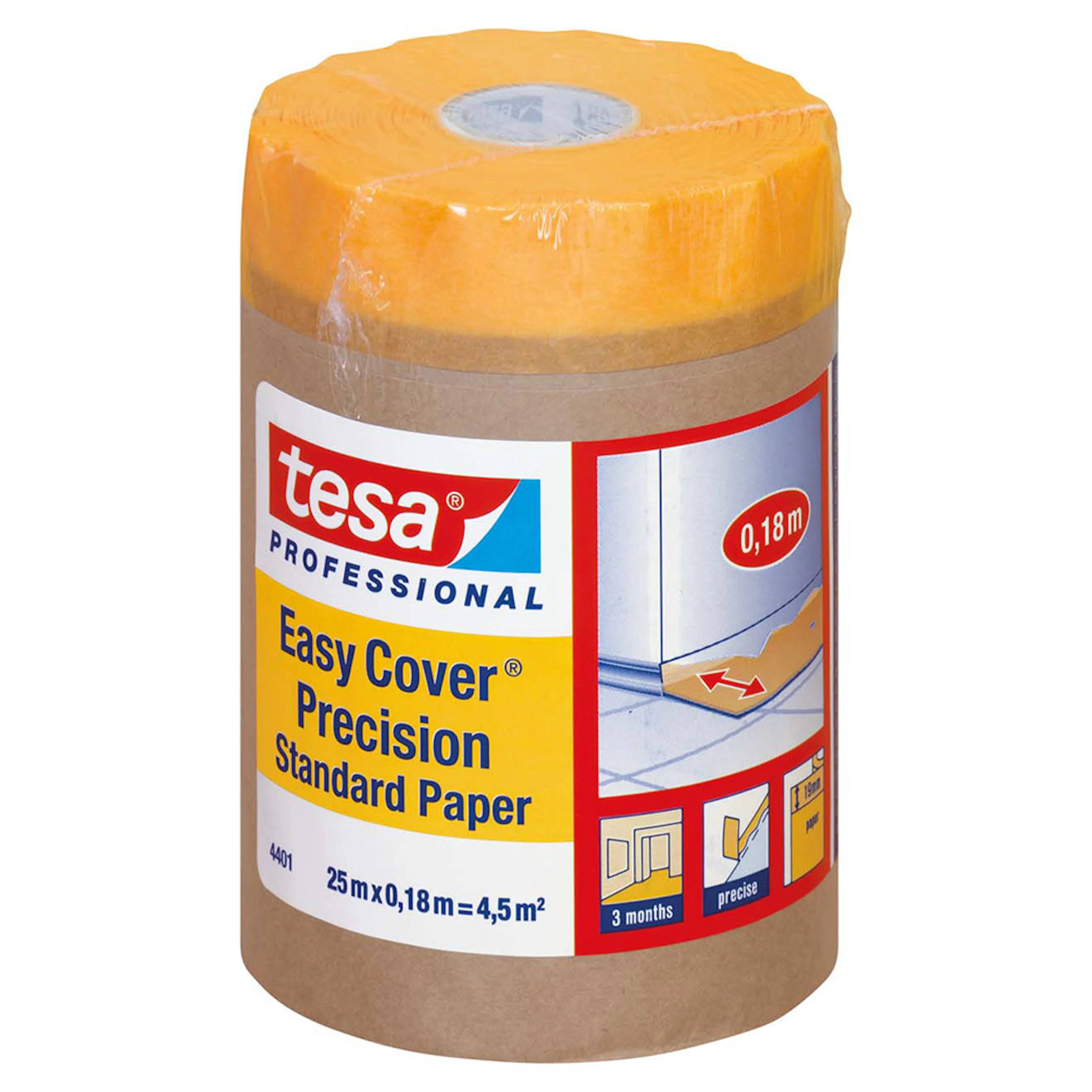 Maskeringspapper Tesa 180 mm x 25 m