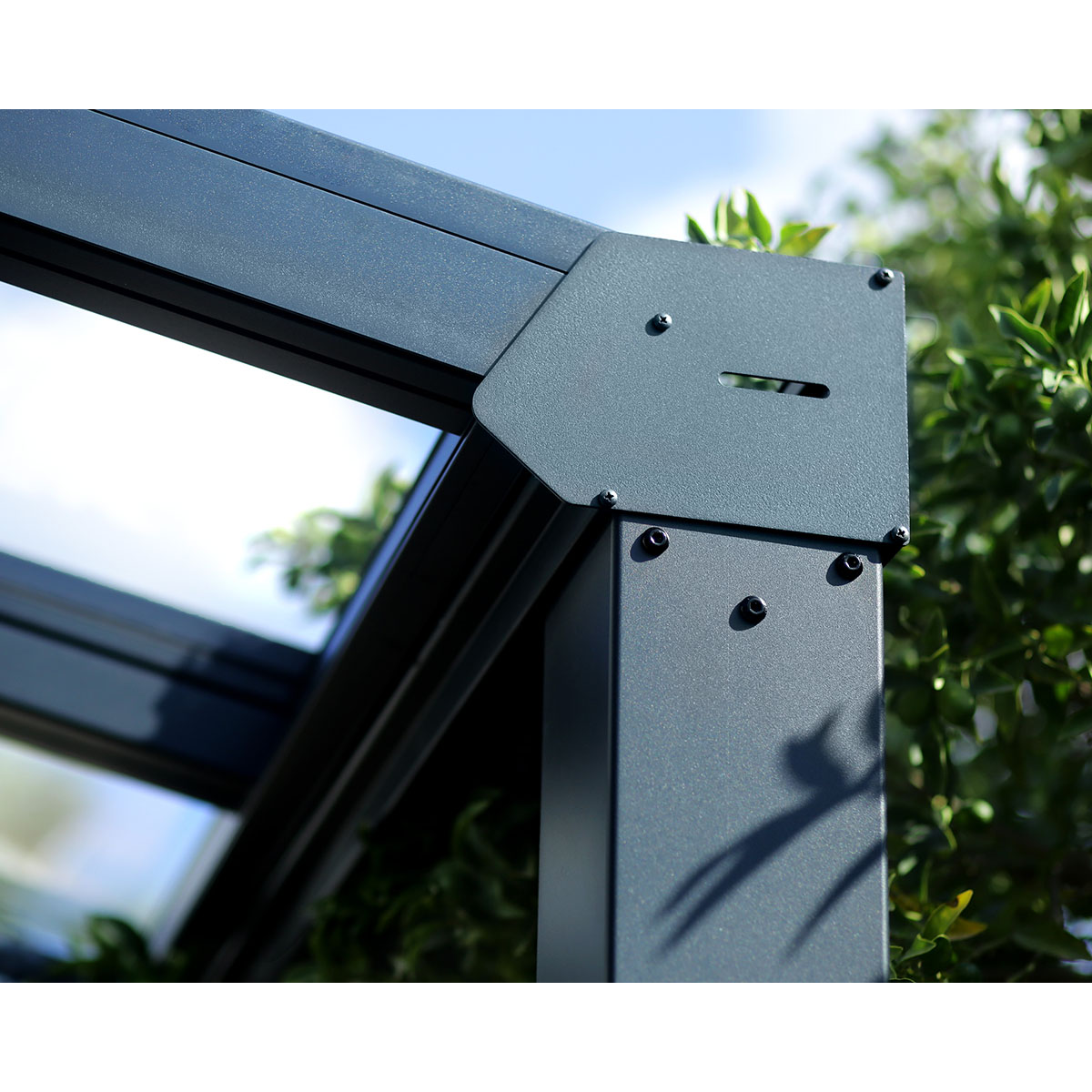STOCKHOLM PATIO COVER 3.4X5.9 GREY CLEAR 3,4 x 5,9 m