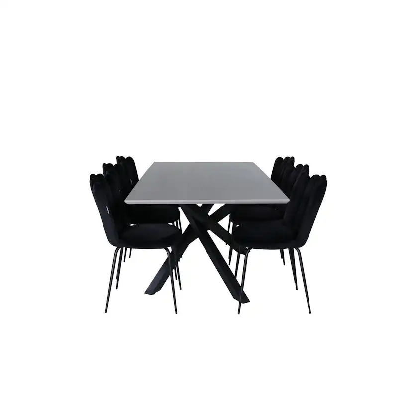 Matgrupp Venture Home Piata med 6 Limhamn Light Stolar
