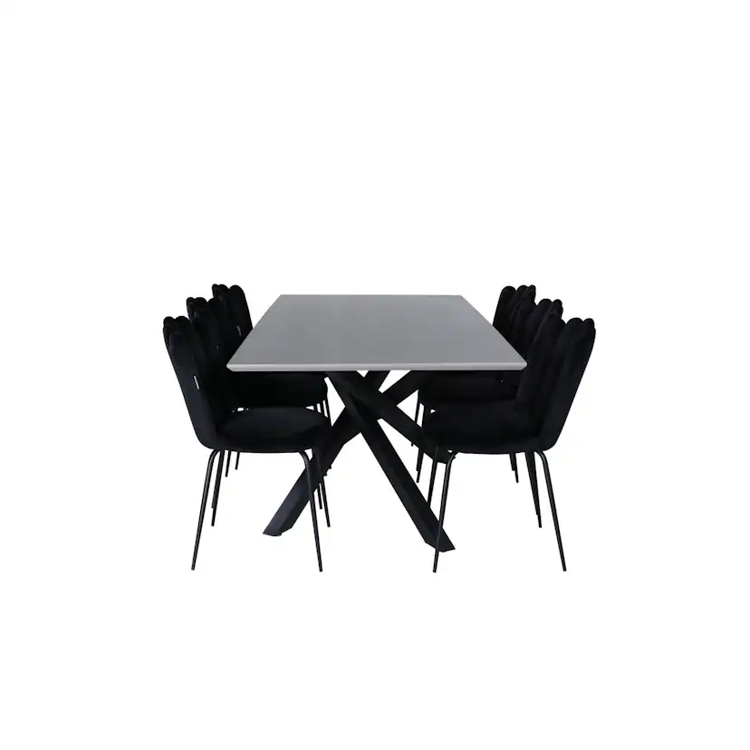 Matgrupp Venture Home Piata med 6 Limhamn Light Stolar