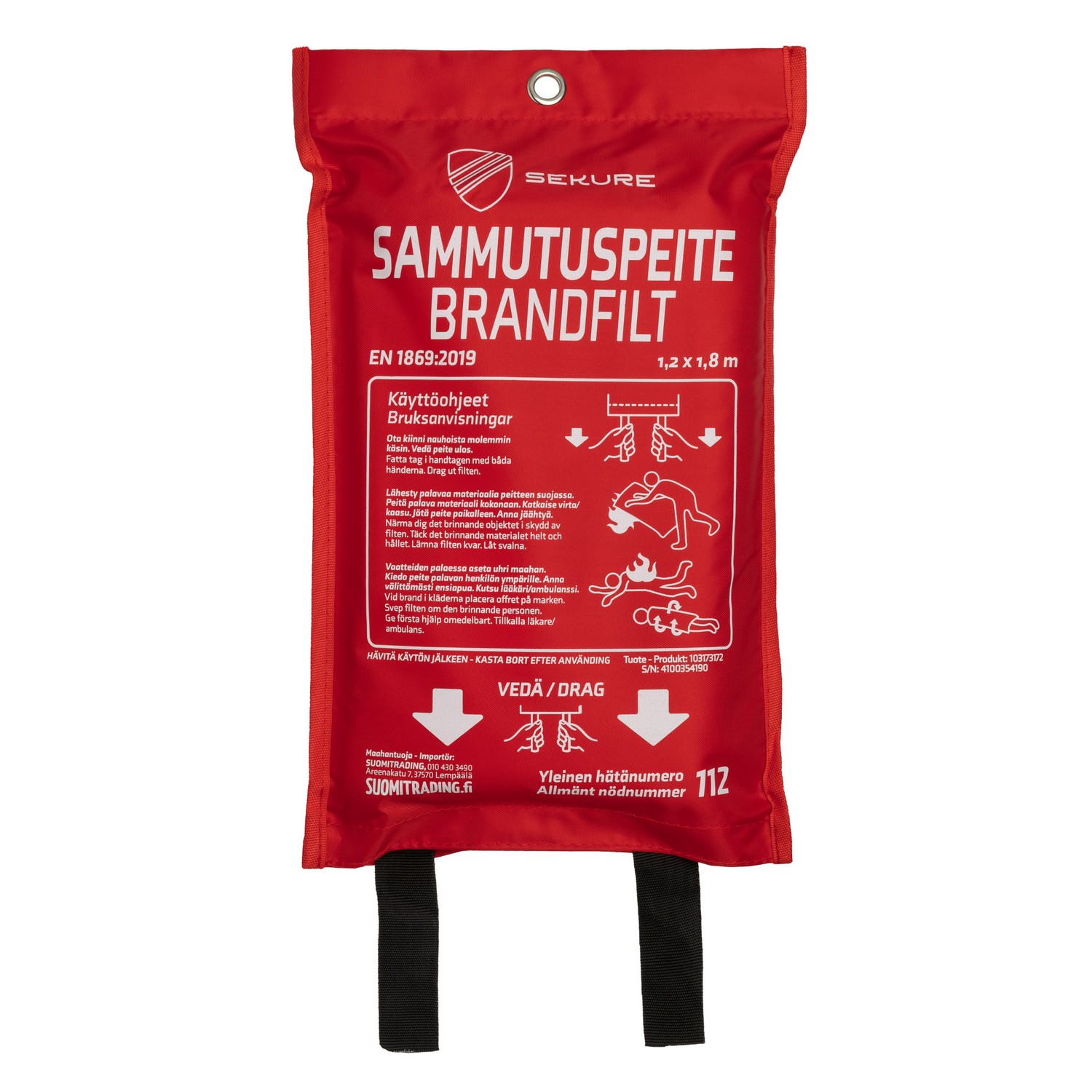 Brandfilt Sekure 1,2x1,8 m