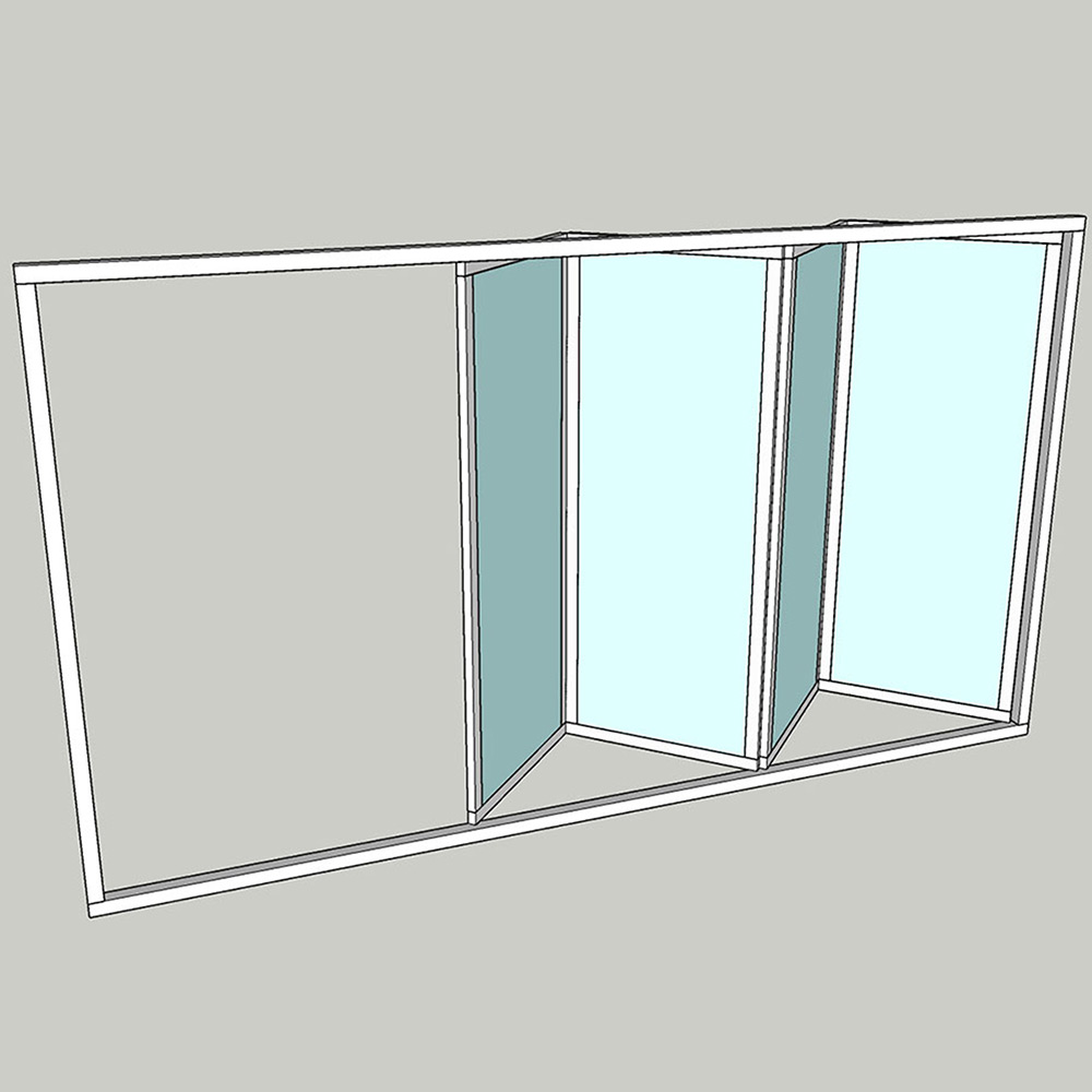 Vikparti Allvy Sunroom s75 3-Glas 4-Delad