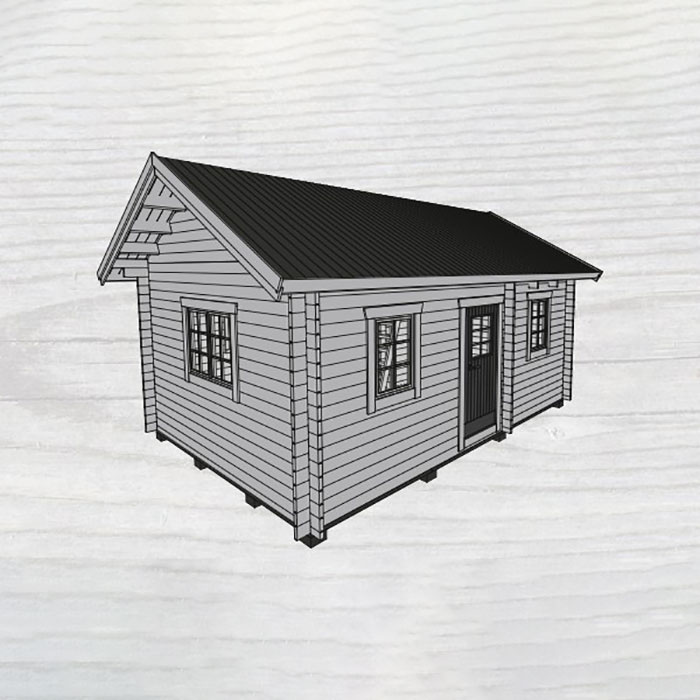 Attefallshus Baseco Nyby stuga med loft 25 m2