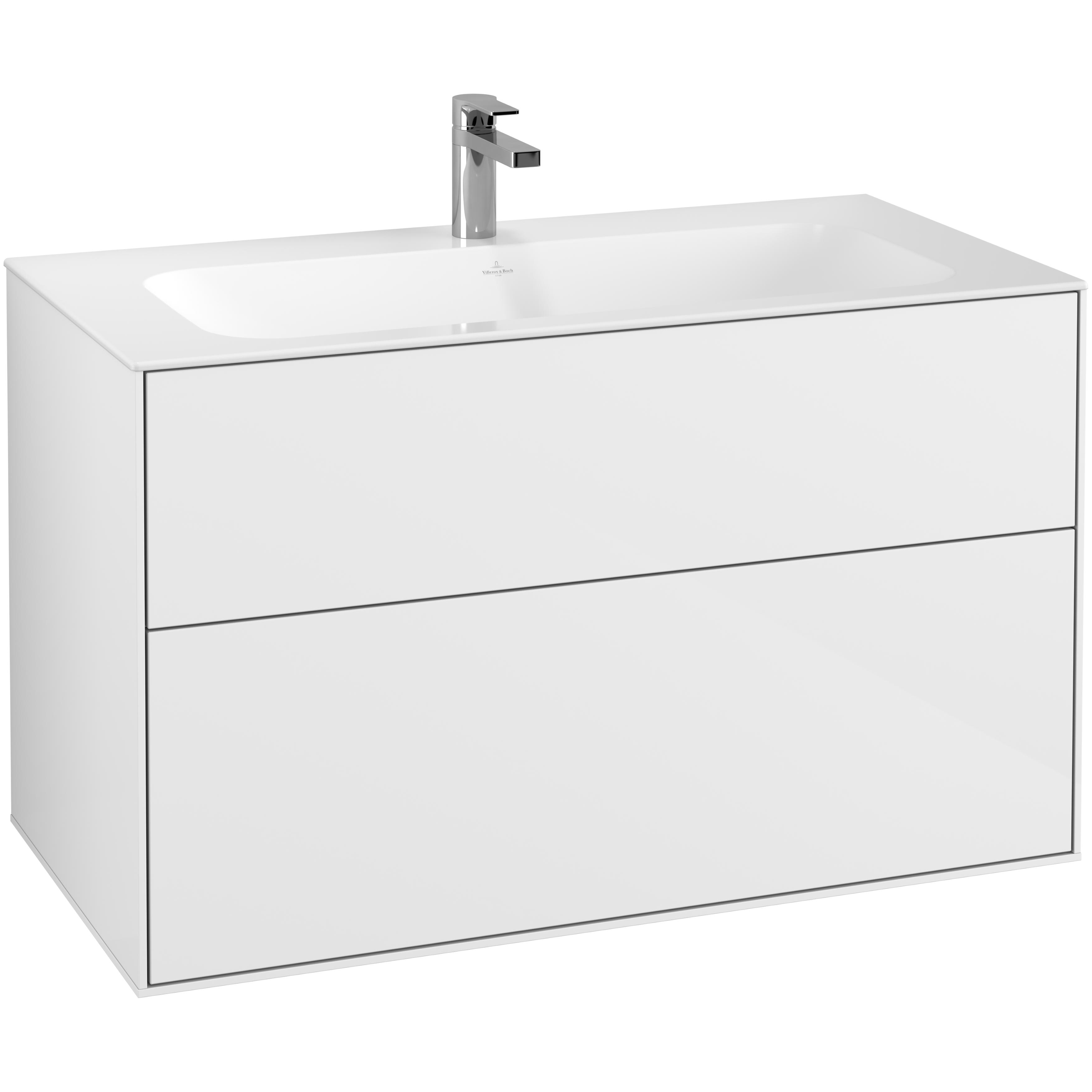 Tvättställsskåp Villeroy & Boch Finion med 2 Lådor för Inbyggt Tvättställ