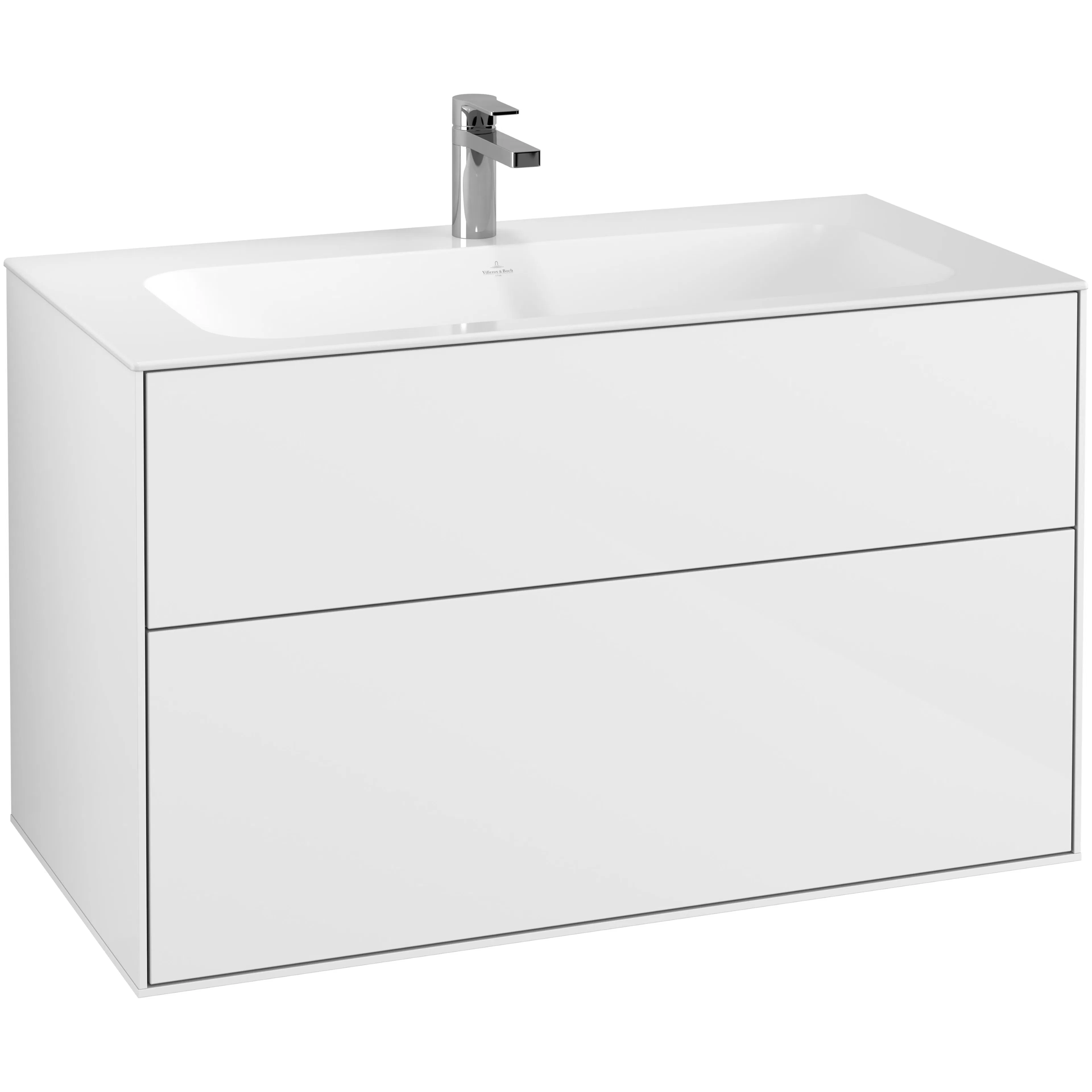Tvättställsskåp Villeroy & Boch Finion med 2 Lådor för Inbyggt Tvättställ