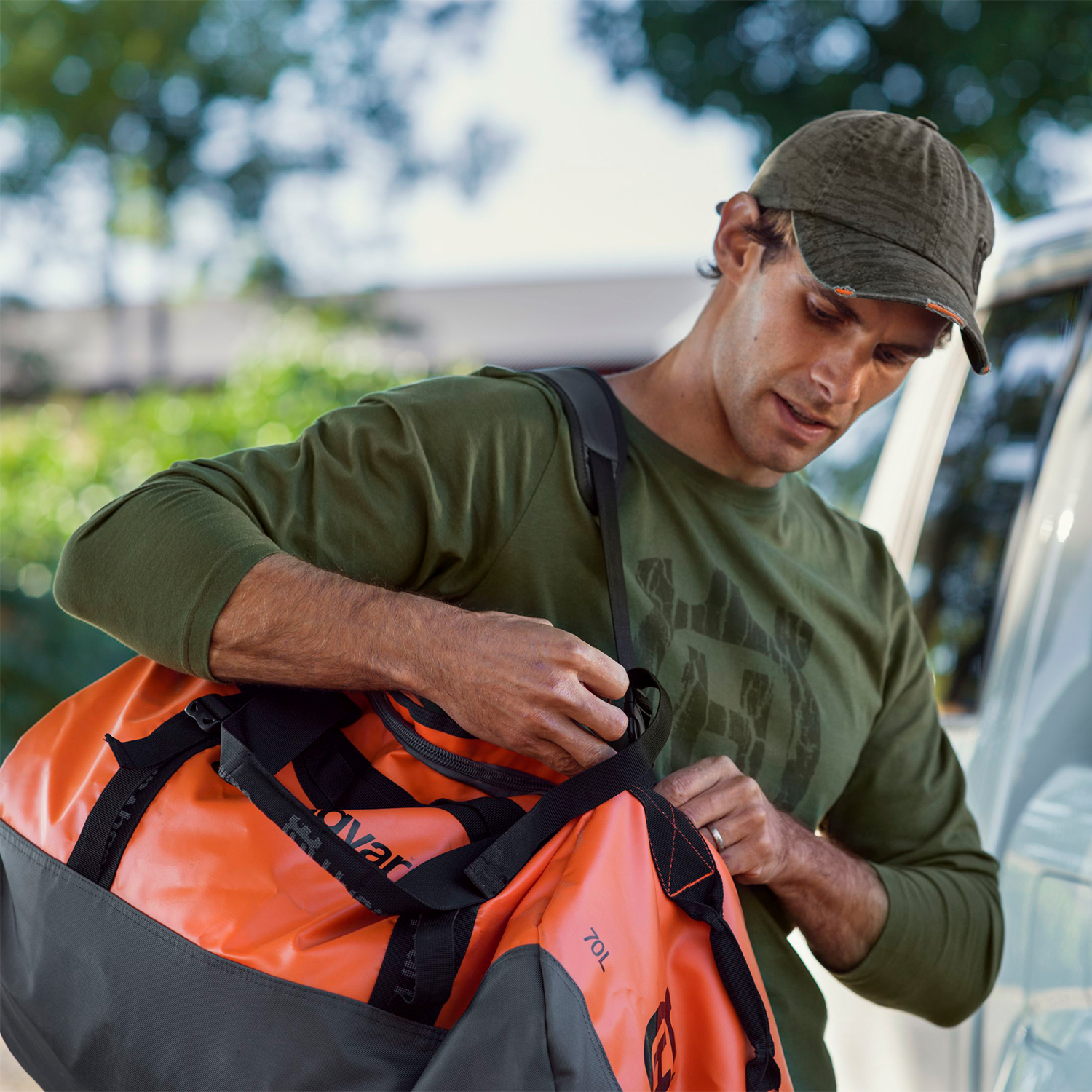 Keps Husqvarna Skogsmönstrad Kamouflage