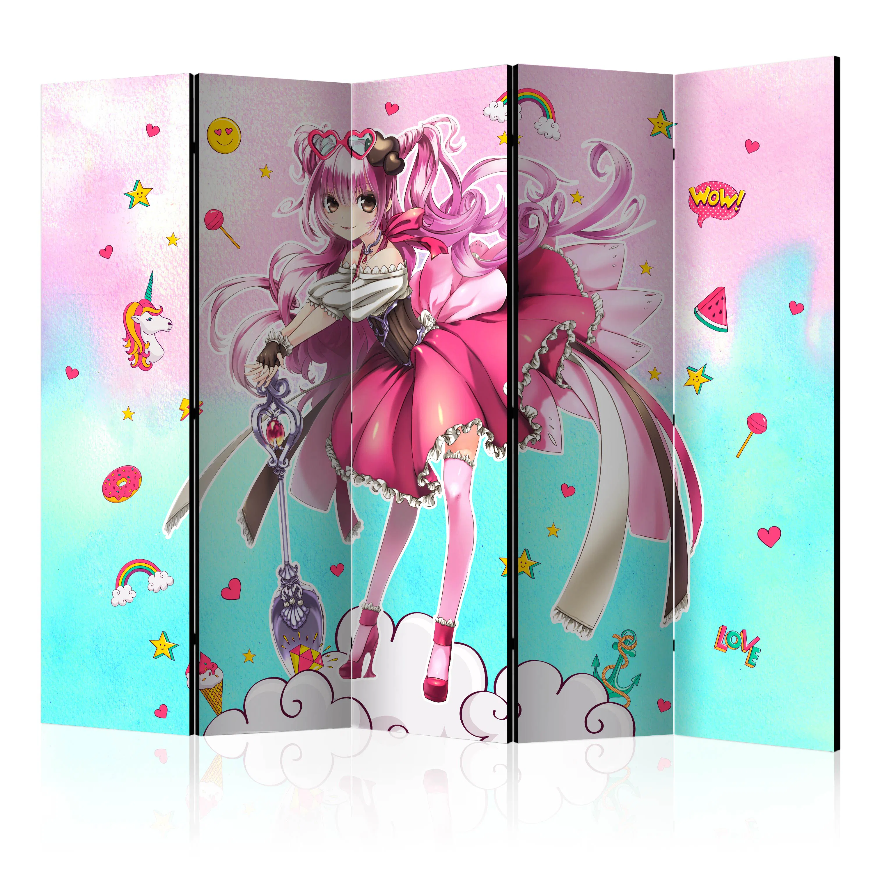 Rumsavdelare Skärmvägg Arkiio Sorceress Miko II 225x172 cm
