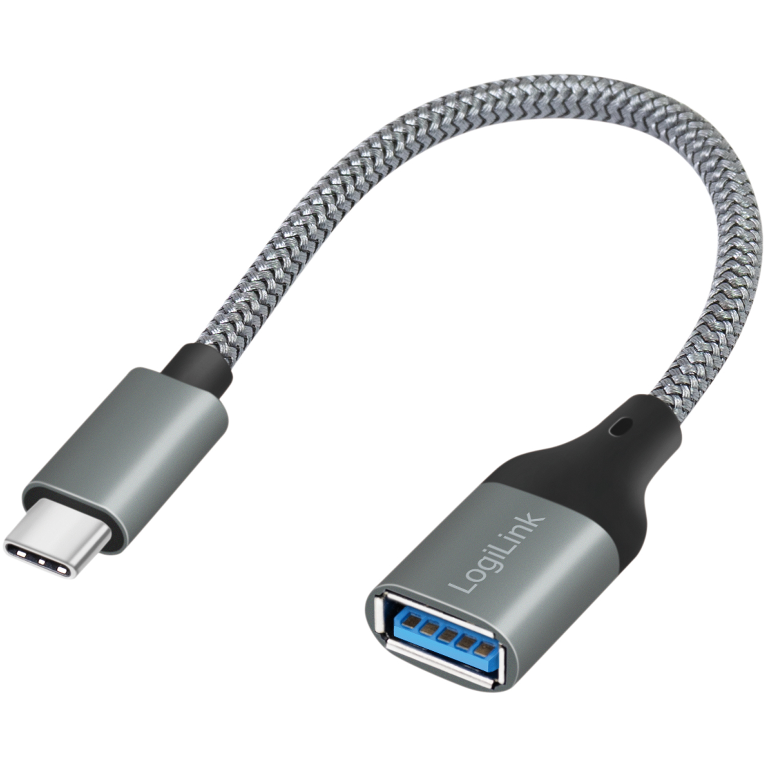 USB-C -hane till USB-A hona LogiLink OTG 15W 0,15 m