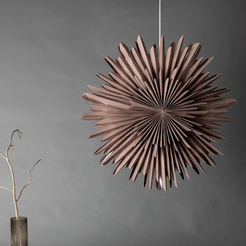 Sälen 80cm Pendant Lamp - Greige / Greige Greige, 80 cm