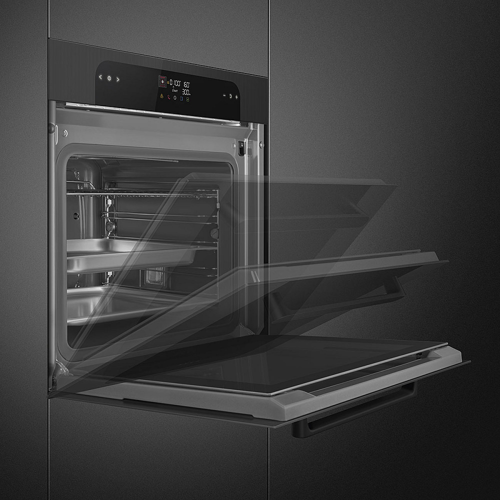 Kombiugn Smeg SO6202S3PB med Sous vide och ångfunktion Svart 60 cm