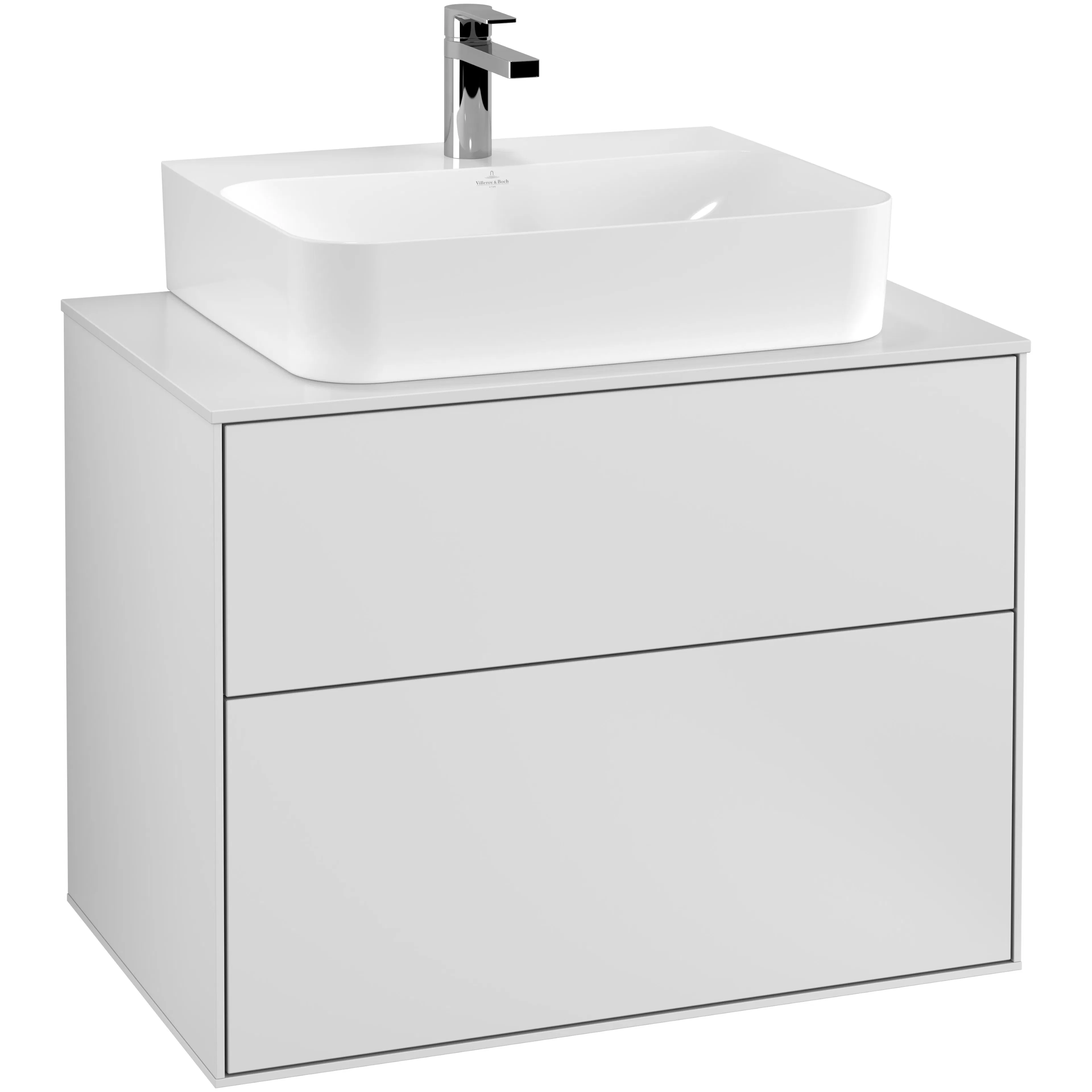 Tvättställsskåp Villeroy & Boch Finion med 2 Lådor och Bänkskiva för Centrerat Tvättställ