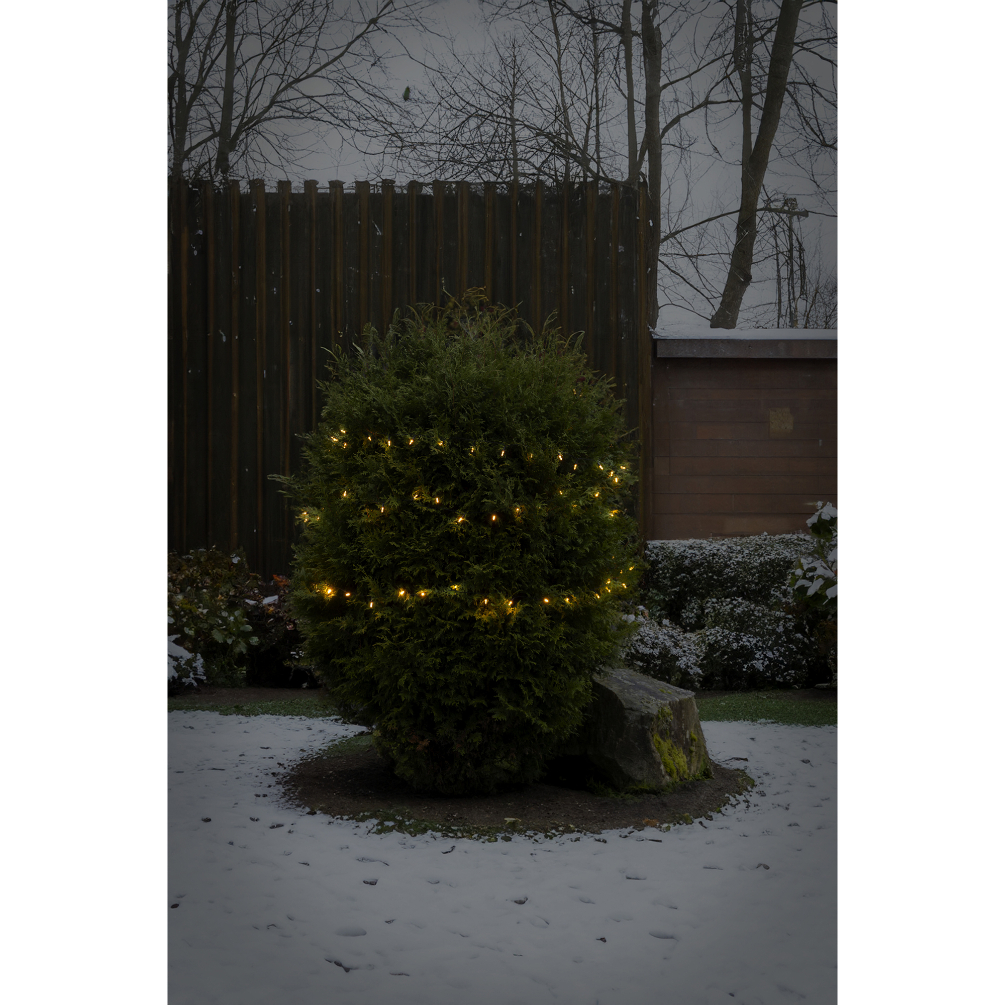 Ljusslinga Gnosjö Konstsmide Batteridriven 80st LED-lampor Amber Utomhus med Timer