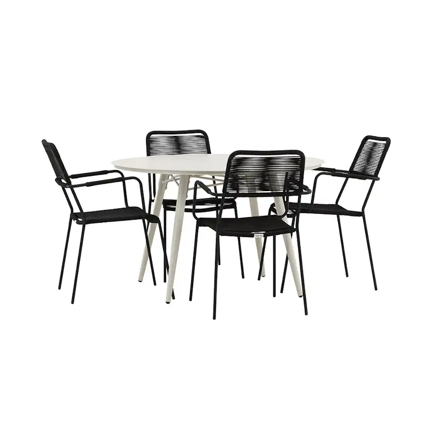 Matgrupp Venture Home Lina med 4 Lindos Stolar