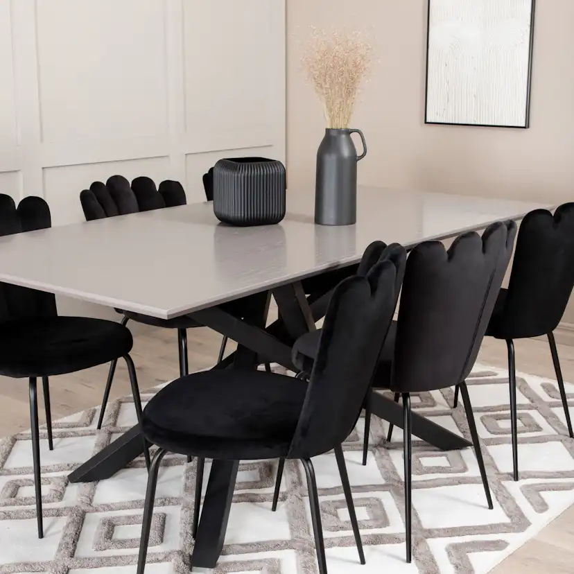 Matgrupp Venture Home Piata med 6 Limhamn Light Stolar