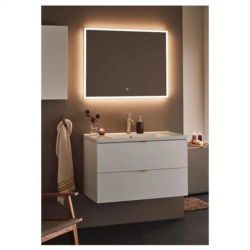 Spegel Hafa Store Square Led