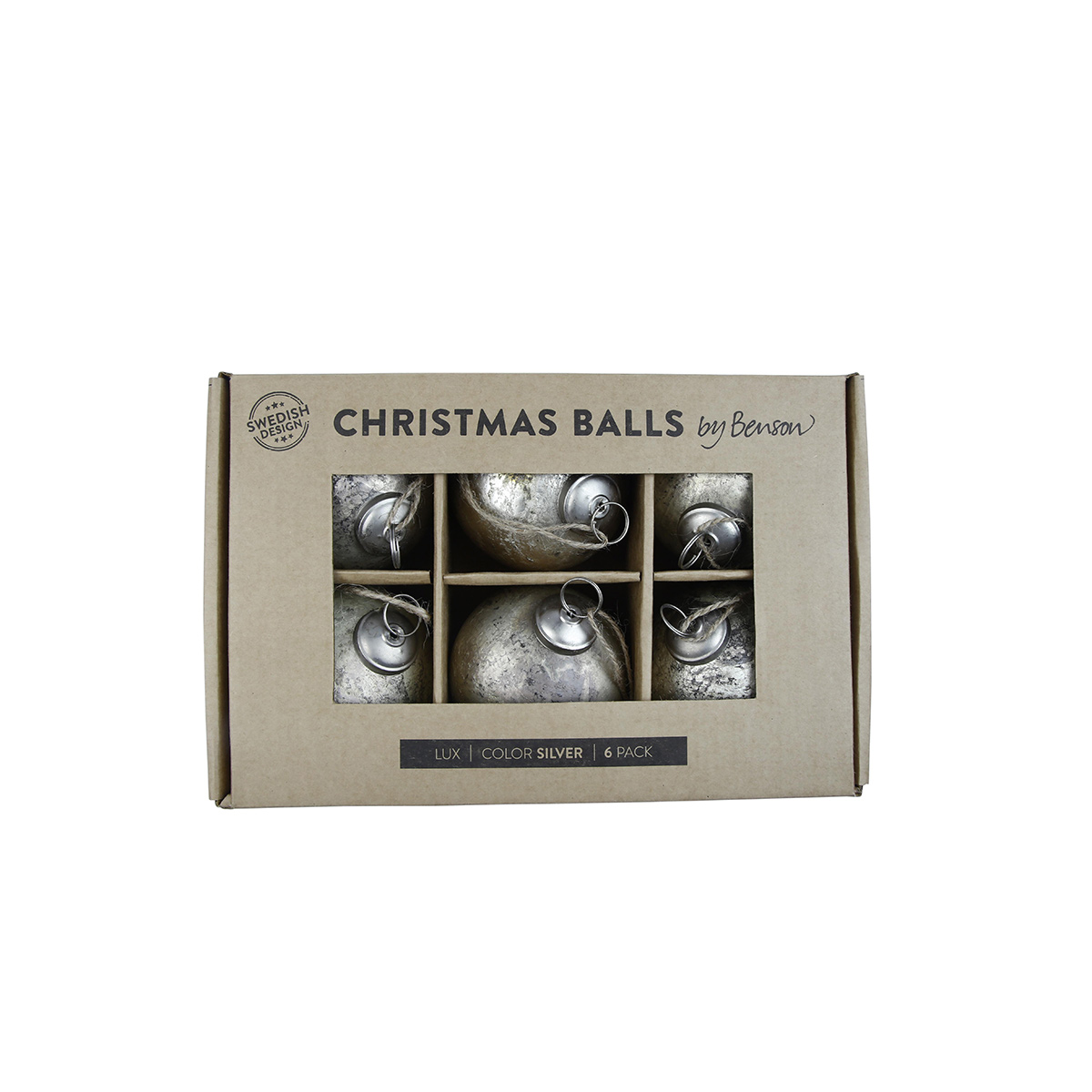 Julgranskulor by Benson Lux 6-pack