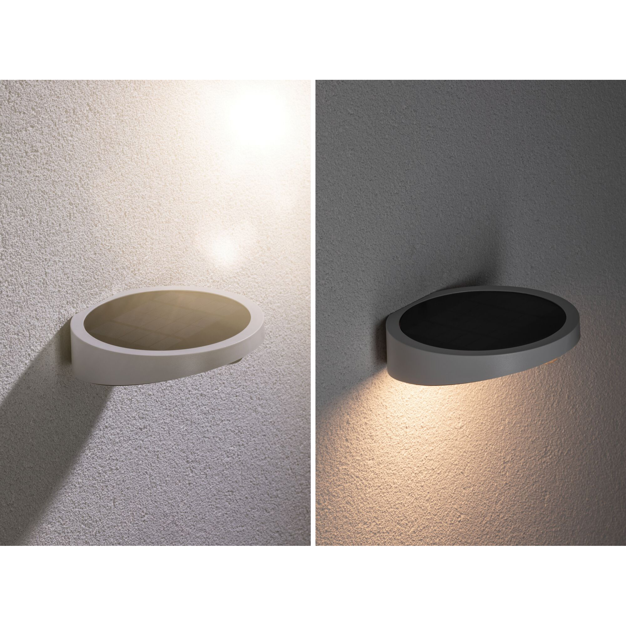 Fasadbelysning Solcell Paulmann Ryse LED med Rörelsesensor IP44 Färg: Vit