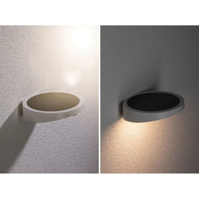 Fasadbelysning Solcell Paulmann Ryse LED med Rörelsesensor IP44 Färg: Vit