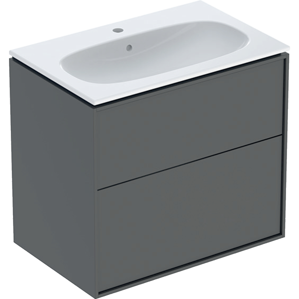 Tvättställskåp Sense Art Smal Design med 2 lådor Lava