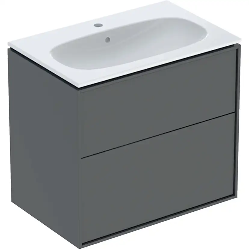 Tvättställskåp Sense Art Smal Design med 2 lådor Lava