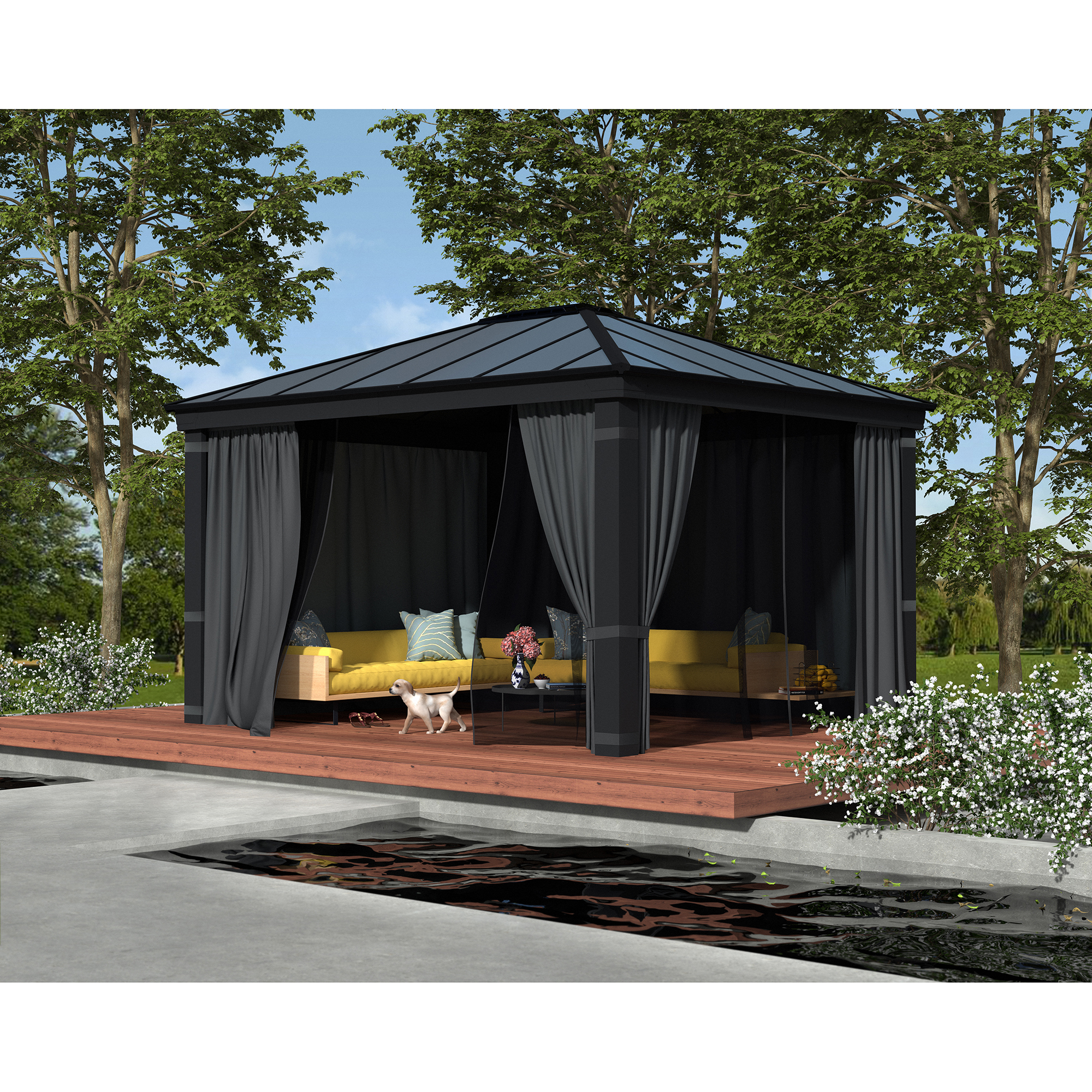 Canopia Dallas Hardtop Aluminium Paviljong För Hela Säsongen