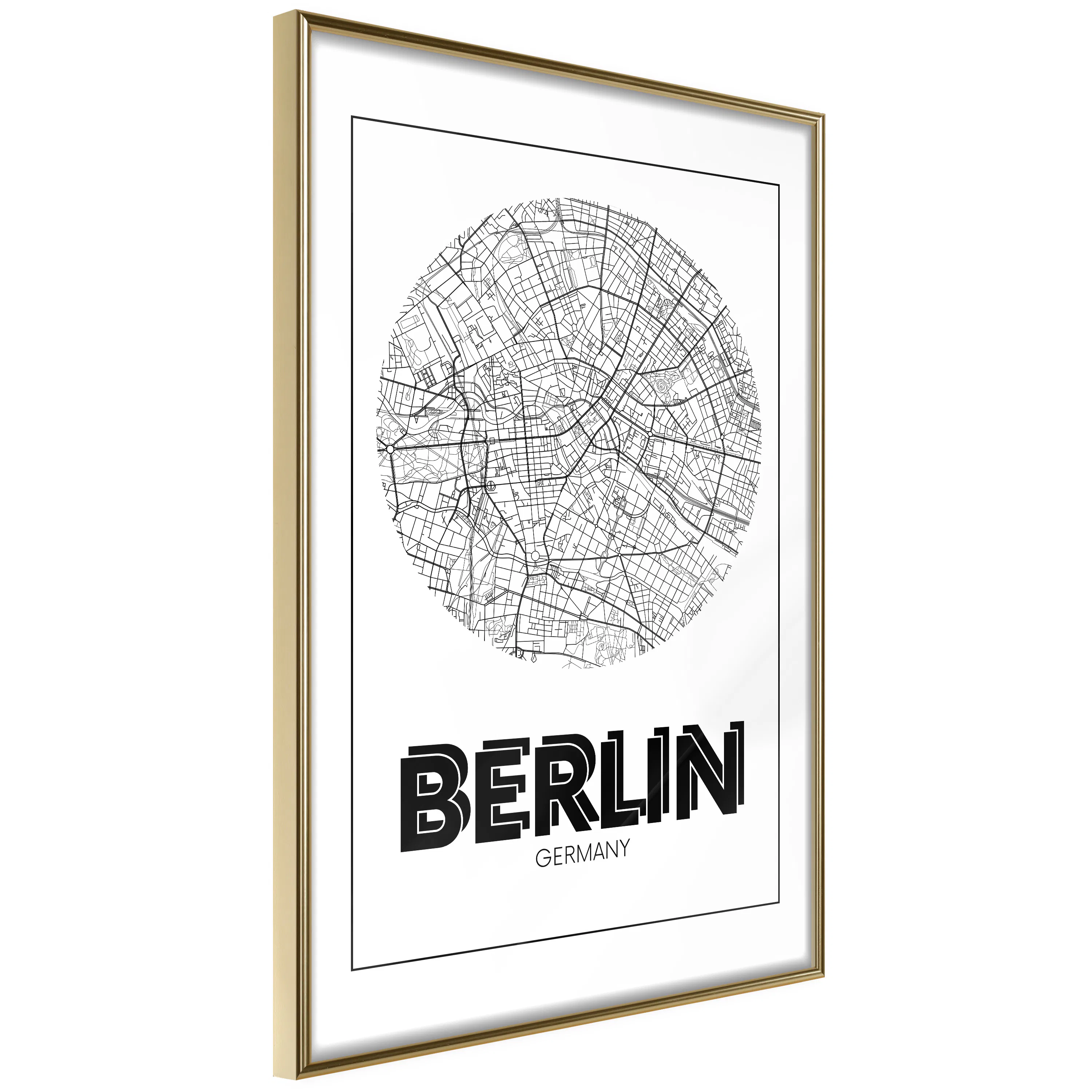 Poster Artgeist Affisch Retro Berlin