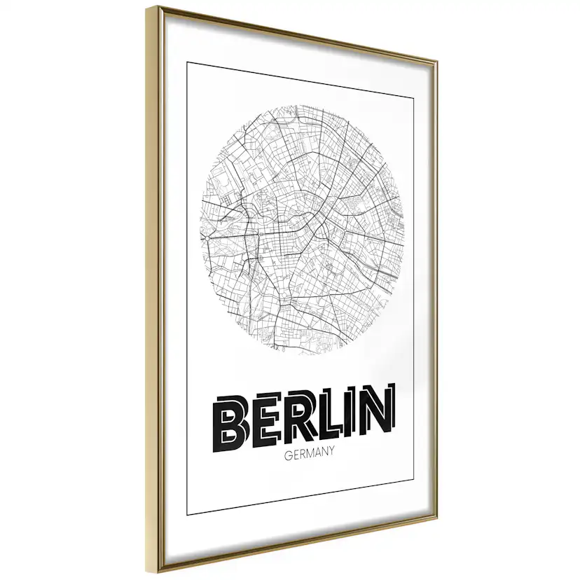 Poster Artgeist Affisch Retro Berlin