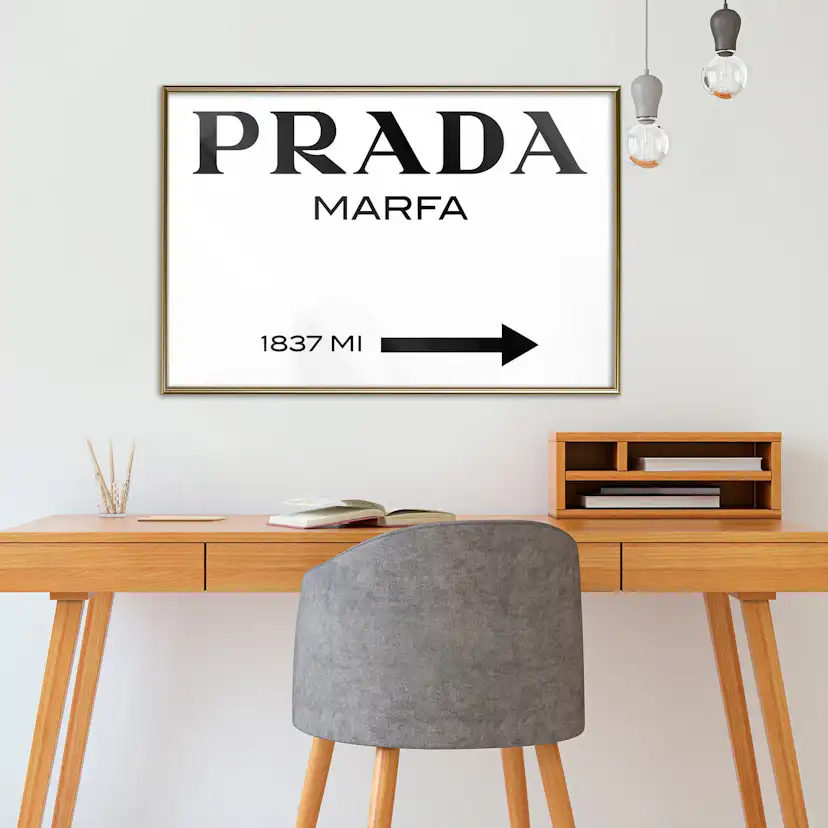 Poster Artgeist Affisch Prada Marfa