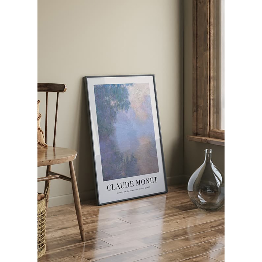 Poster Gallerix Morning On The Seine 1897 By Claude Monet