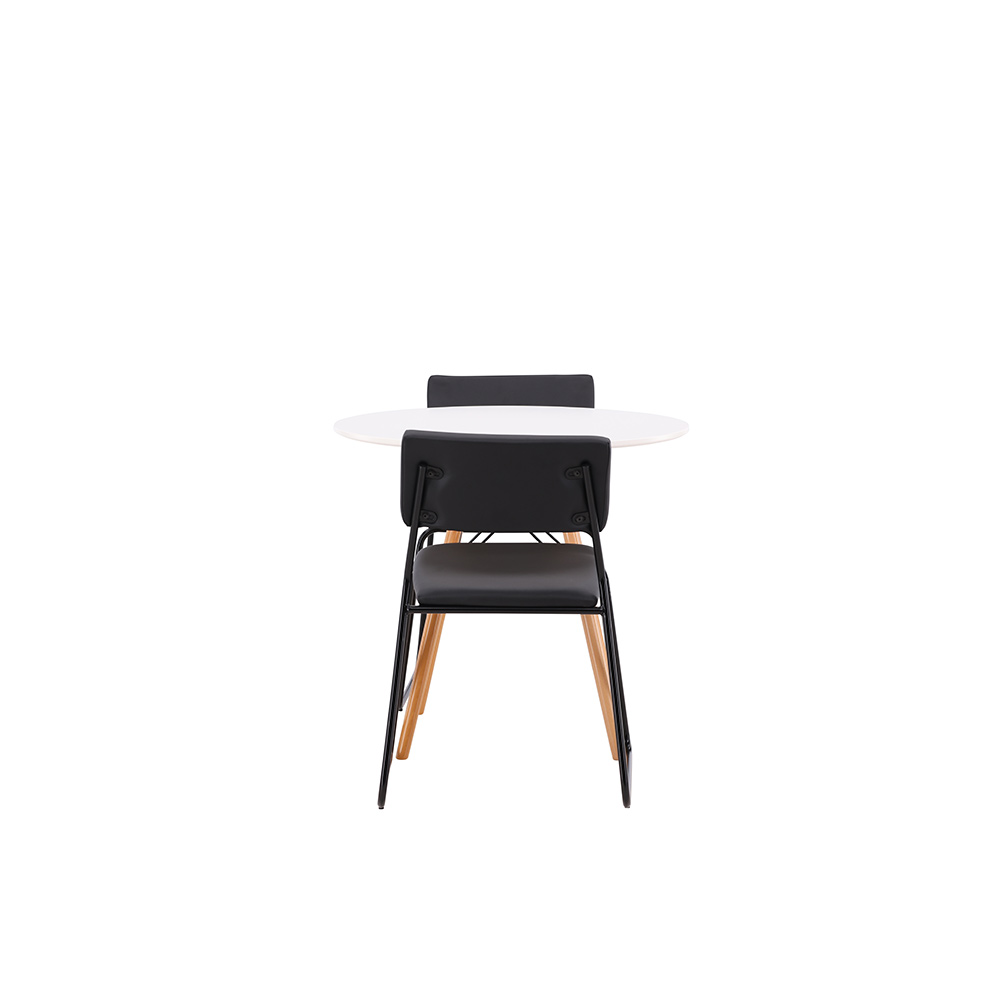 Matgrupp Venture Home Danburi Ø 60 cm med 2 Kenth Stolar