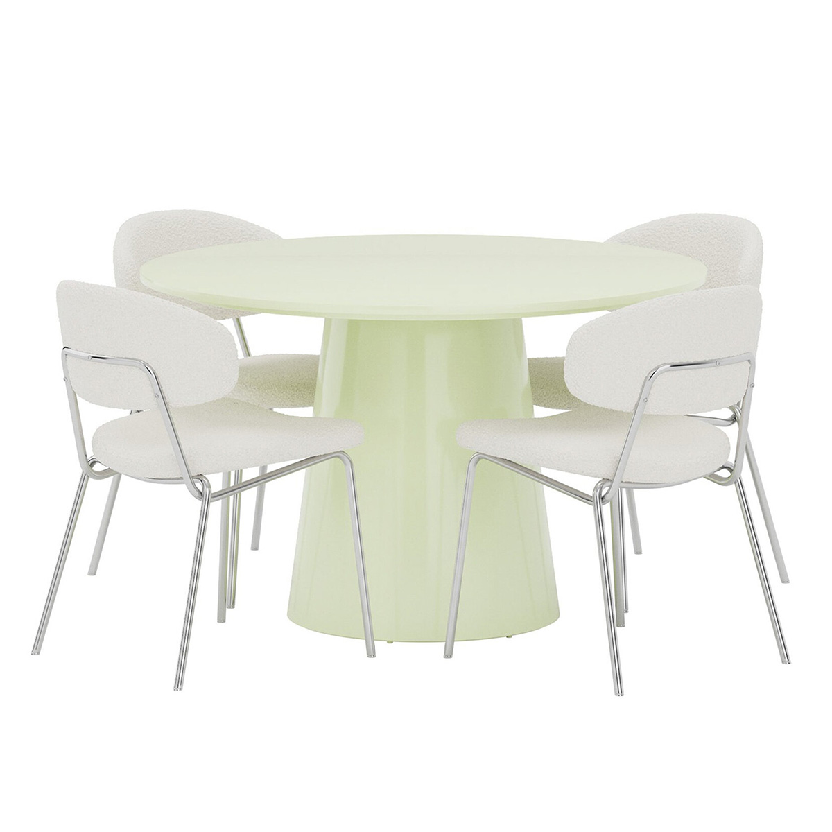 Matgrupp Venture Home Lanzo Ø120 cm med 4st Chico Stolar