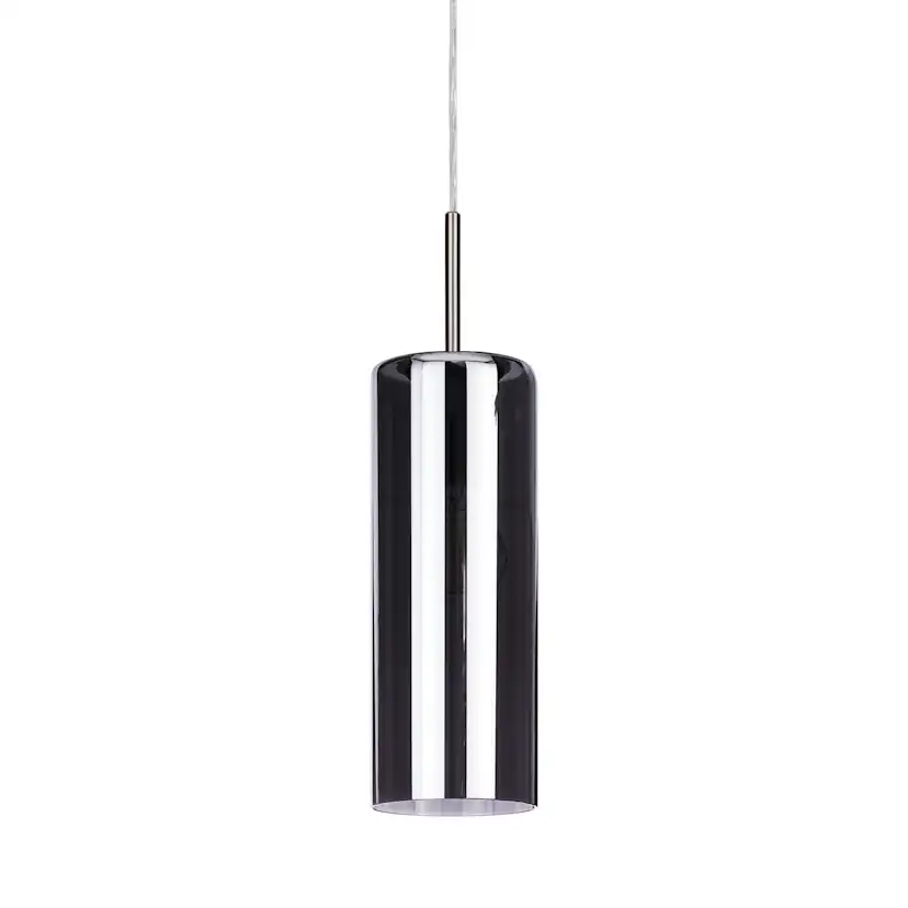 HL/3 E27 NICKEL-M/SW-TRANSP.'SELVINO' Nickel-Matt Svart-Transparent