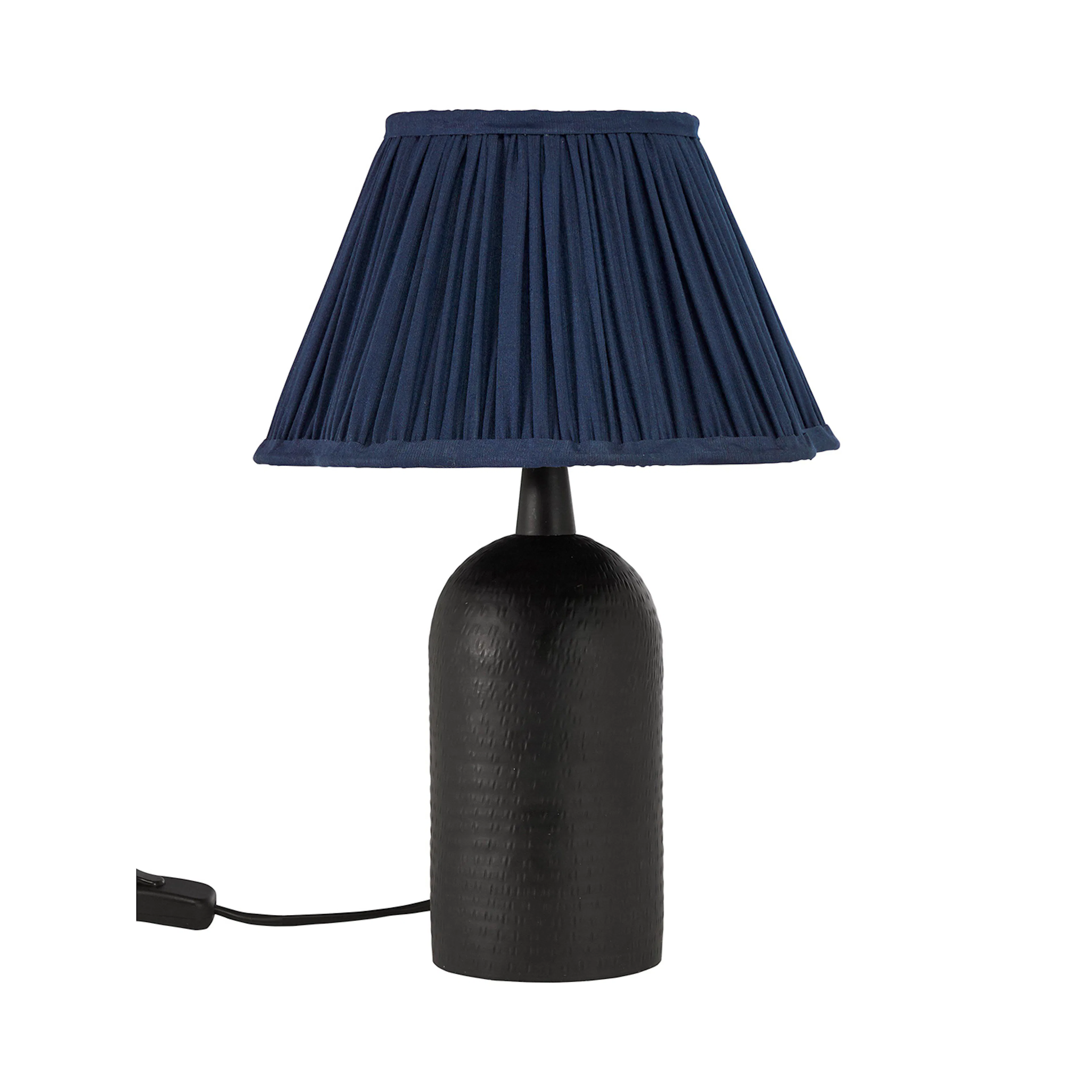 Riley Bordsslampa Svart/Blå 37cm