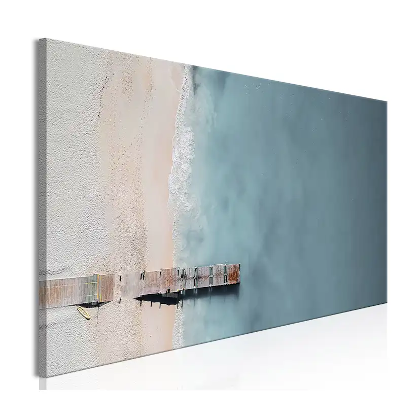 Tavla Arkiio Sea And Wooden Bridge Grey