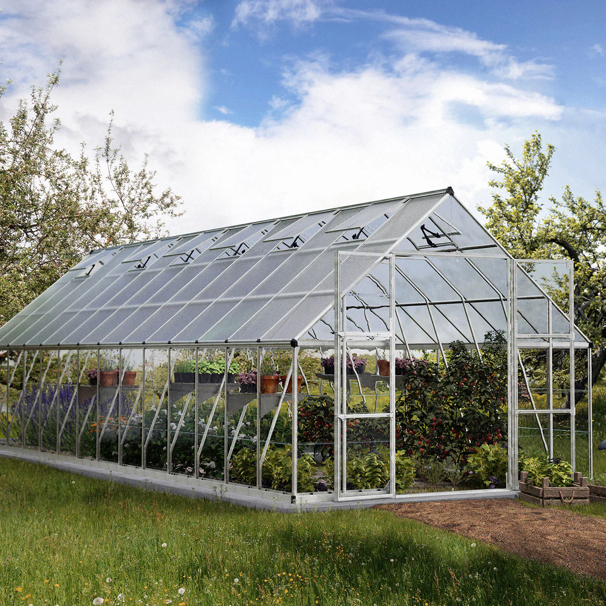 Växthus Canopia by Palram Balance 25,1 m² Silver