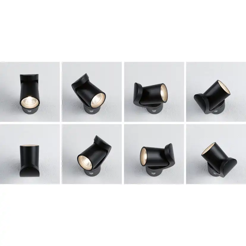 Fasadbelysning LED Paulmann Cuff med Skymningsstyrd rörelsedetektor IP44 230V Färg: Antracit
