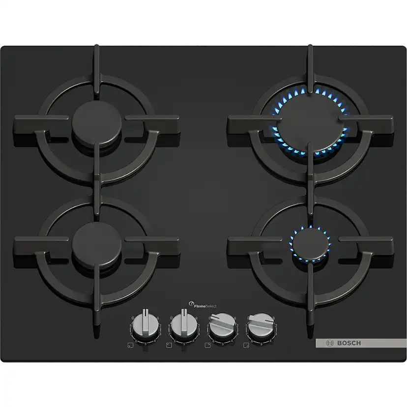 Gashäll Bosch Serie 6 PPP6A6I10 Svart med FlameSelect och Easy Cleaning