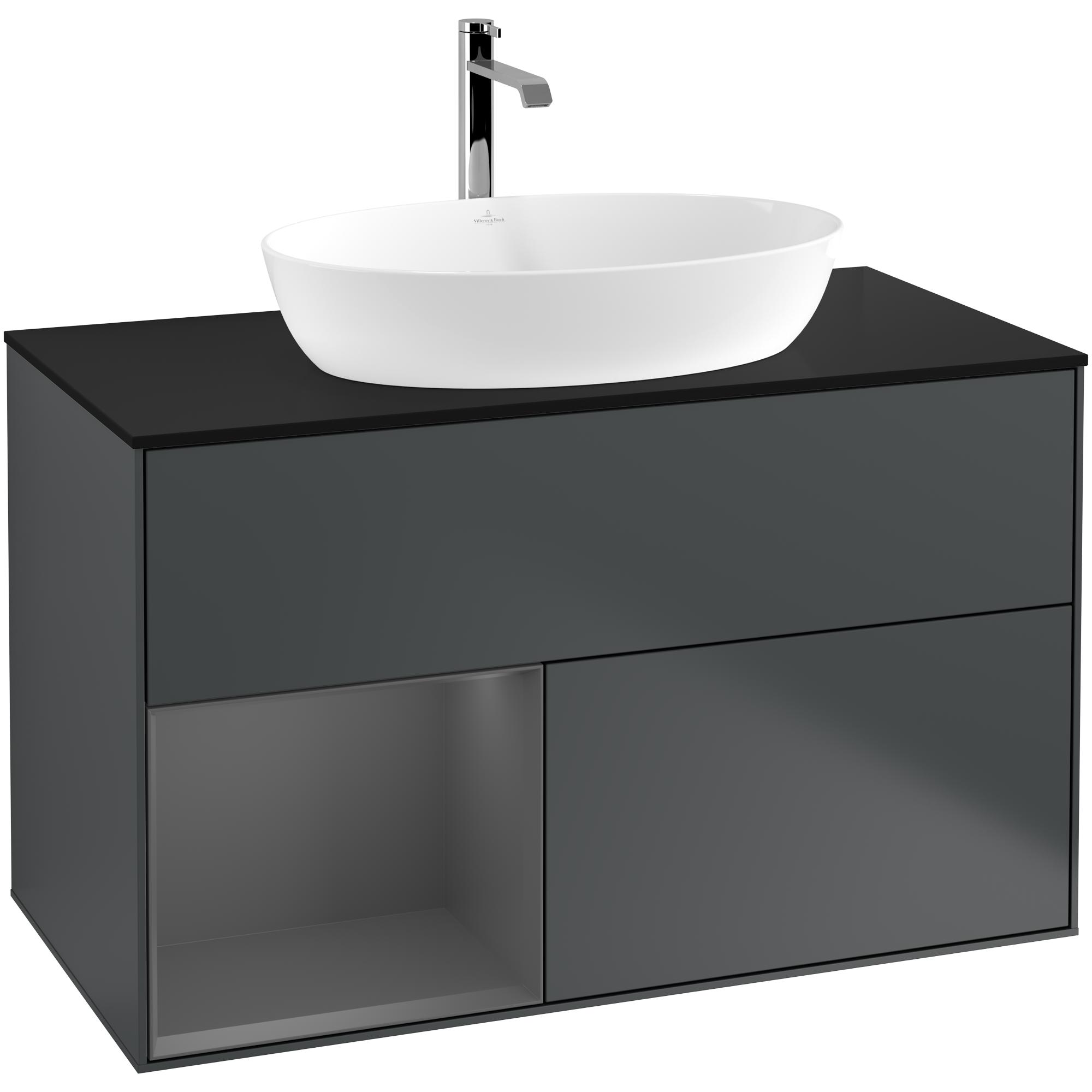 Tvättställsskåp Villeroy & Boch Finion med 2 Lådor Hylla och Bänkskiva för Fristående Tvättställ från Artis & Collaro