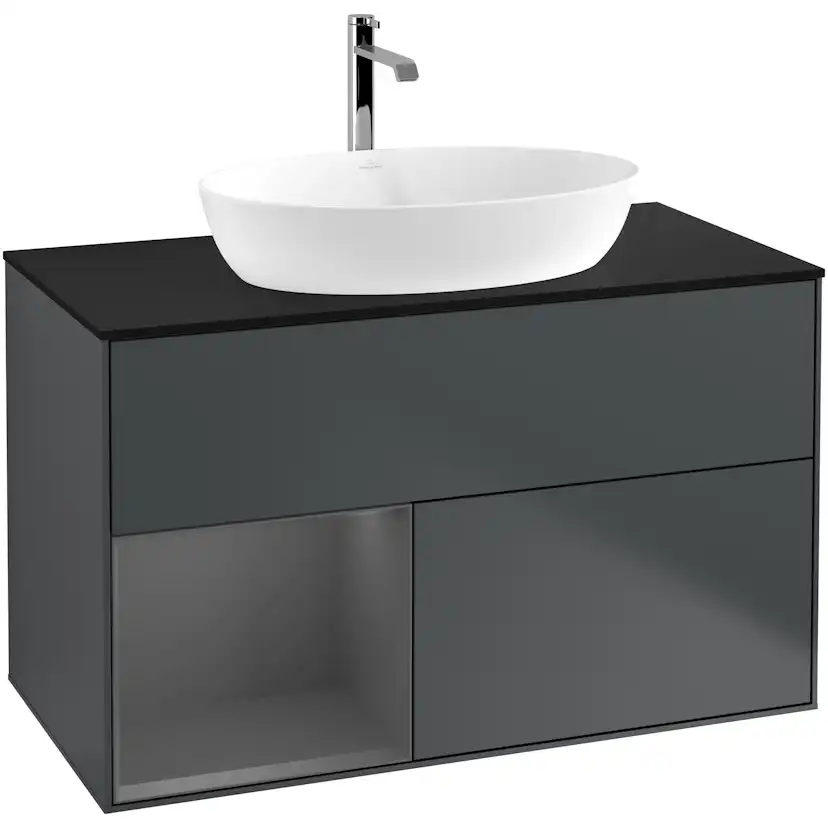 Tvättställsskåp Villeroy & Boch Finion med 2 Lådor Hylla och Bänkskiva för Fristående Tvättställ från Artis & Collaro