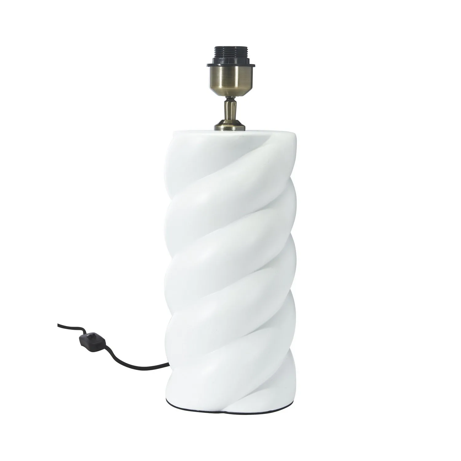 Spin lampfot Vit 41cm Vit