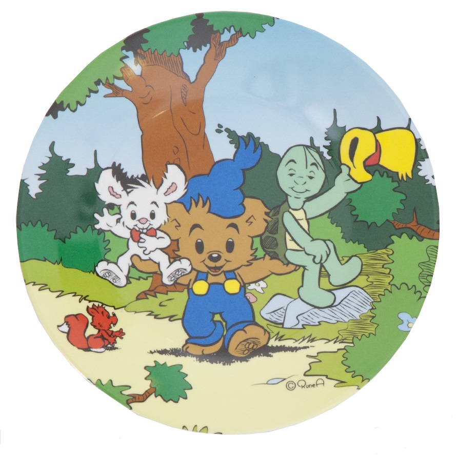 Barntallrik Rätt Start Bamse Flat Vänner