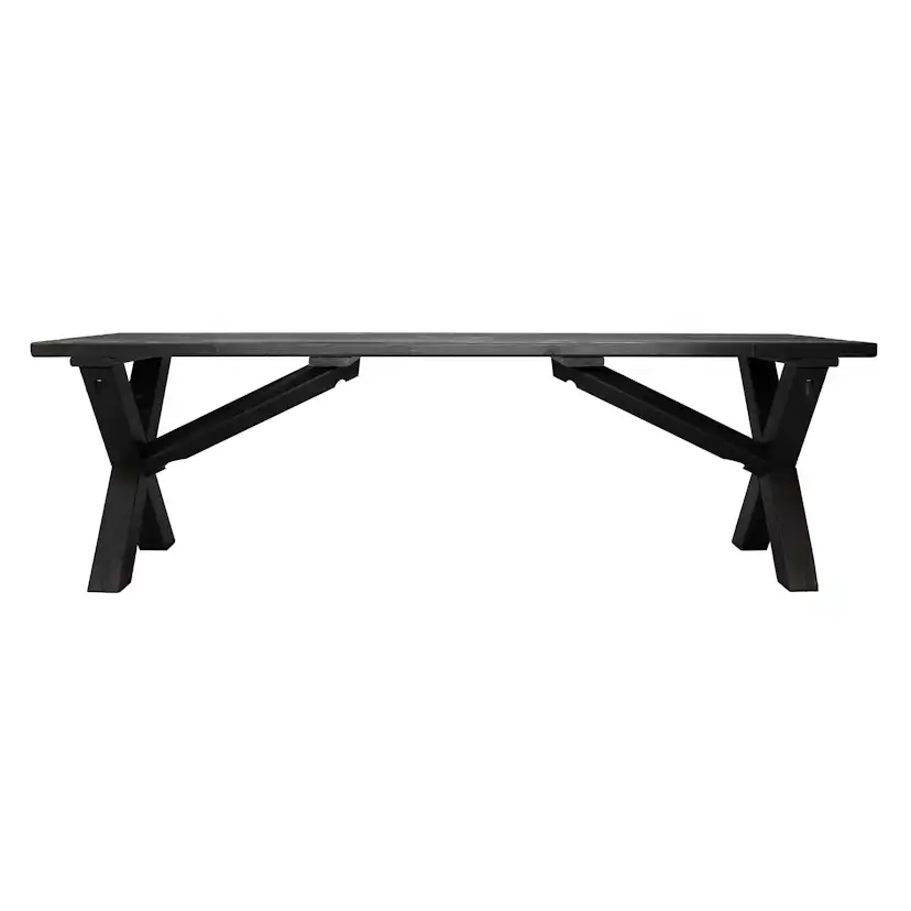 SCOTTSDALE bench 140, svart Svart, 1400 mm