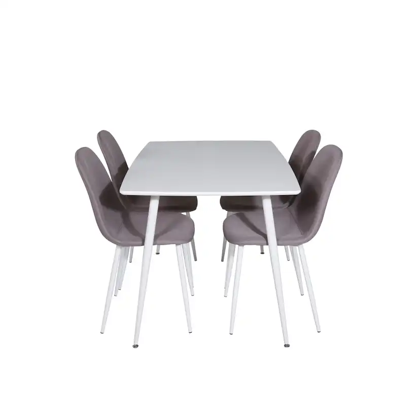 Matgrupp Venture Home Pobbie med 4 Pobbie Stolar Polyester