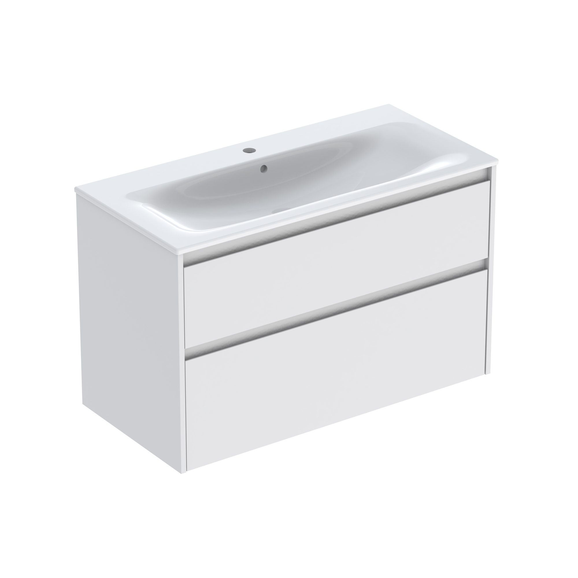 Tvättställsskåp Ifö Sense Modern med Tvättställ Mattvit; Bredd: 1040 mm