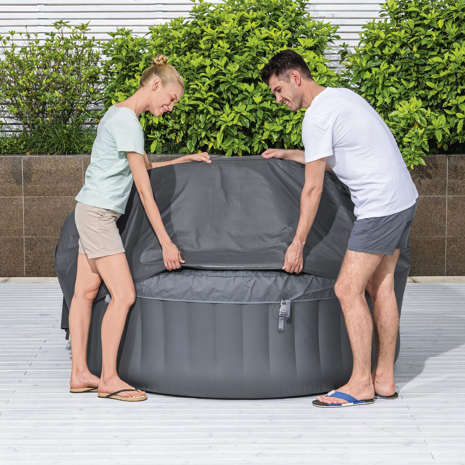 Poolöverdrag Bestway Lay-Z-Spa® Thermal Runt Ø180 cm