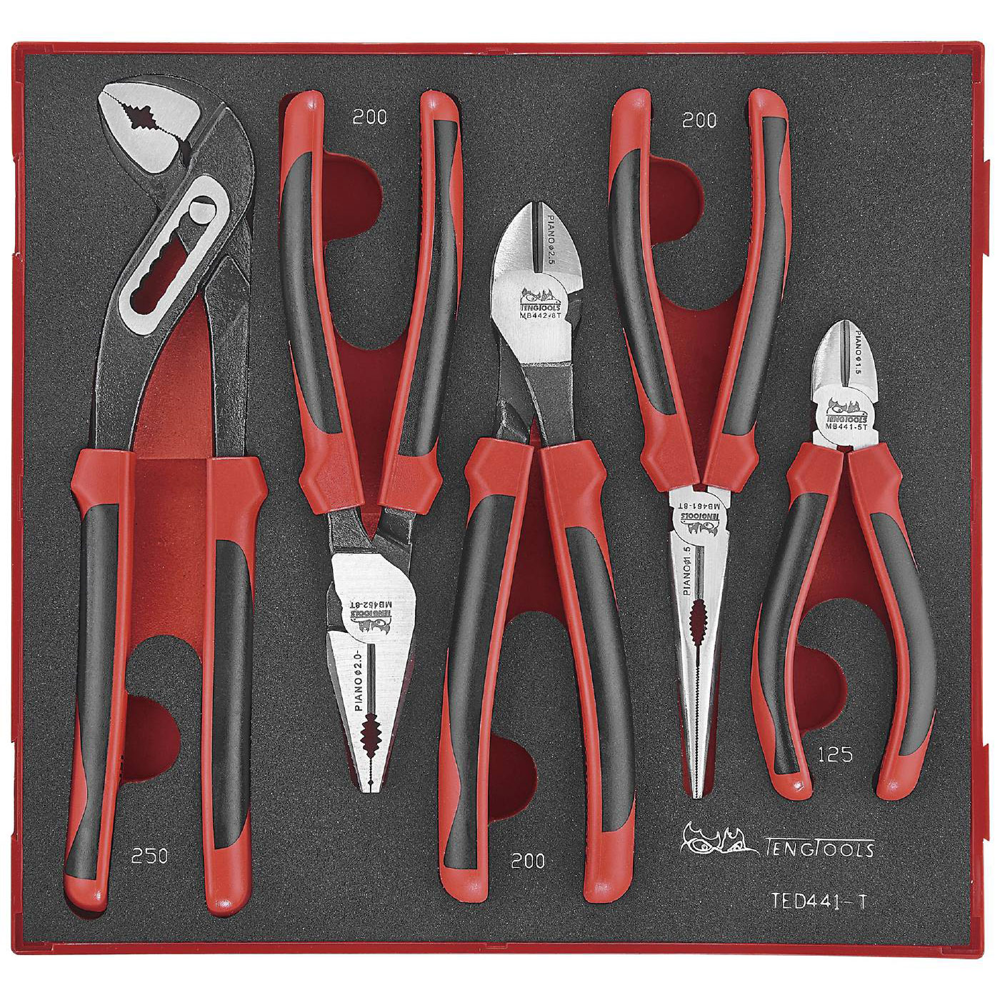 Tångsats 5 delar Teng Tools TED441-T