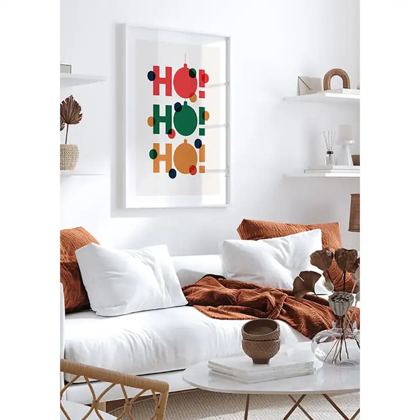 Poster Gallerix Dots Ho Ho Ho