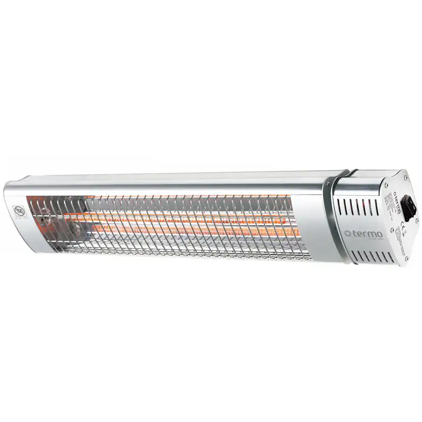 Infravärmare Termo 1800W Proffs Hängande Terrassvärmare med Fjärrkontroll, Aluminium