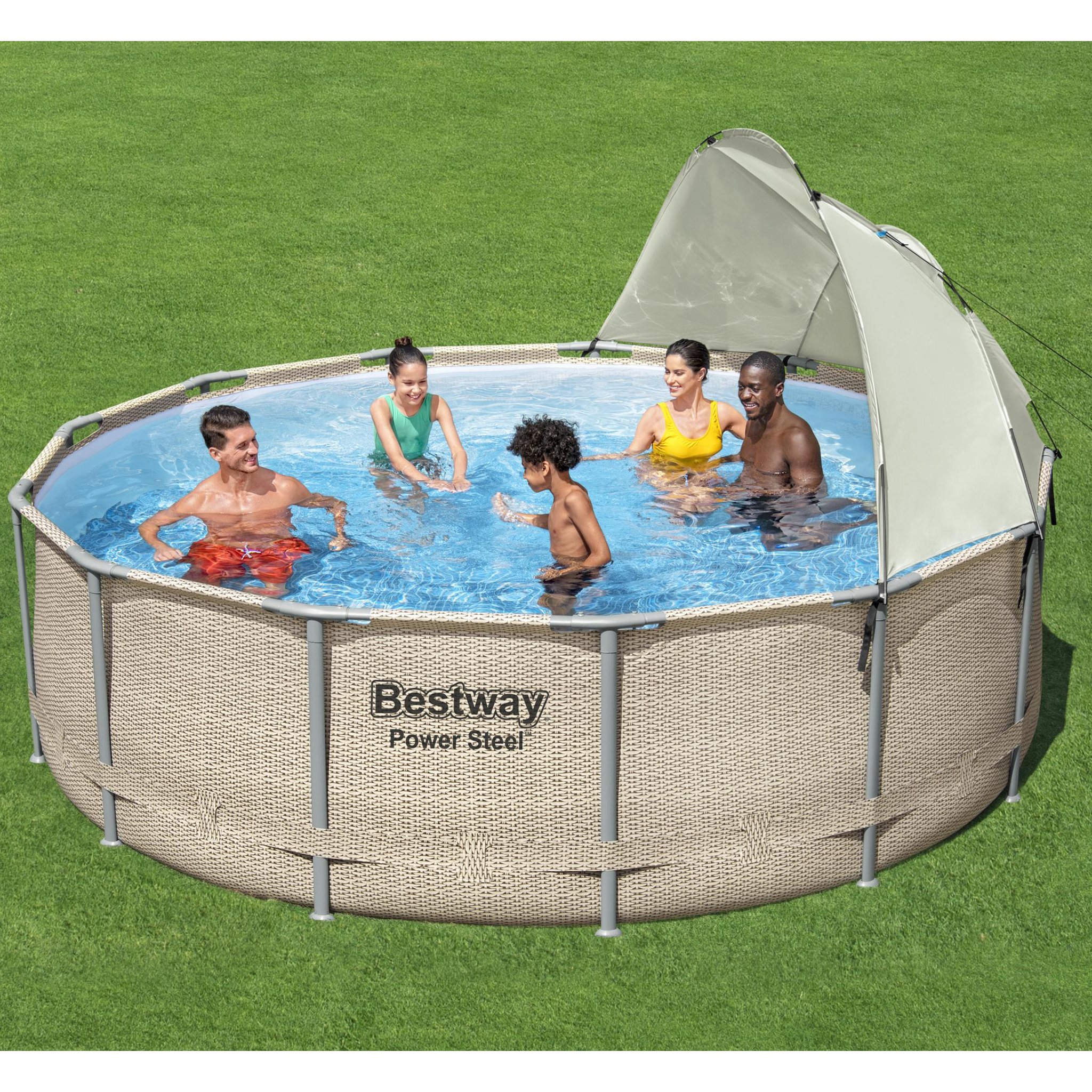 Solskydd Bestway Flowclear För Ovanmarkpooler Canopy