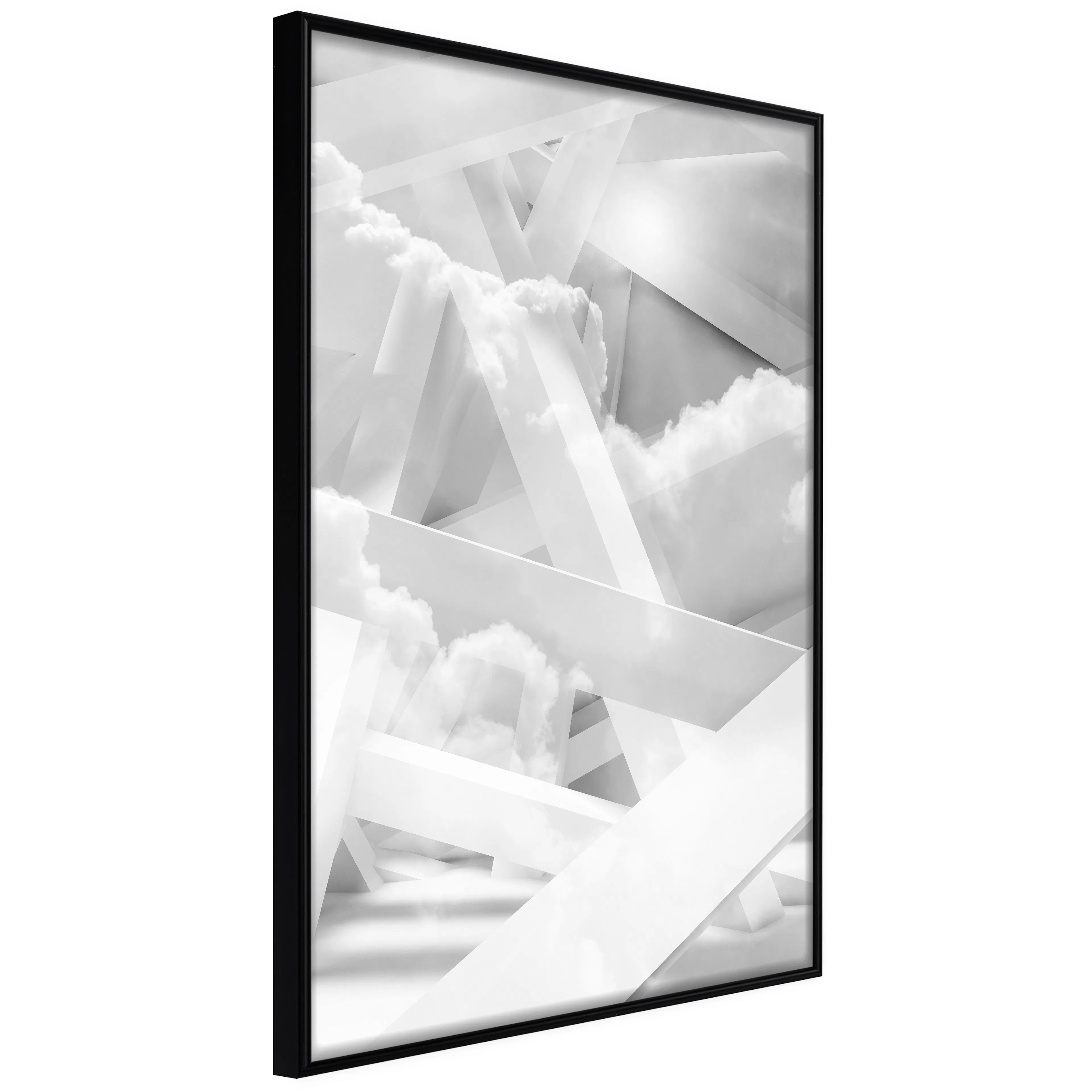 Affisch - Sky-High Construction [Poster] 30x45 Svart ram, 30x45 cm